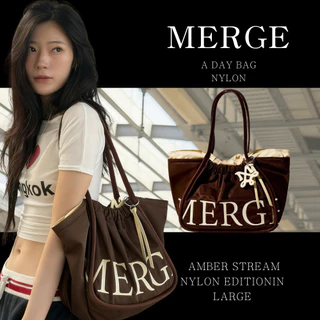 【พร้อมส่ง】🇹🇭 กระเป๋าไนลอน MERGE A DAY ของแท้ 100% กระเป๋าถือ/กระเป๋าสะพายไหล่ กันน้ำ มีทุกขนาด (มินิ/กลาง/ใหญ่/ใหญ่พิเศษ) สินค้าพร้อมส่งจากประเทศไทย จัดส่งด่วน 💯👜