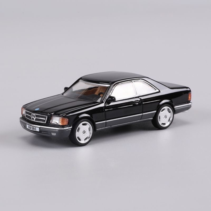 DCT 1: 64 Benz 500SEC จําลองรถคลาสสิกรุ่นรถคอลเลกชันเครื่องประดับ