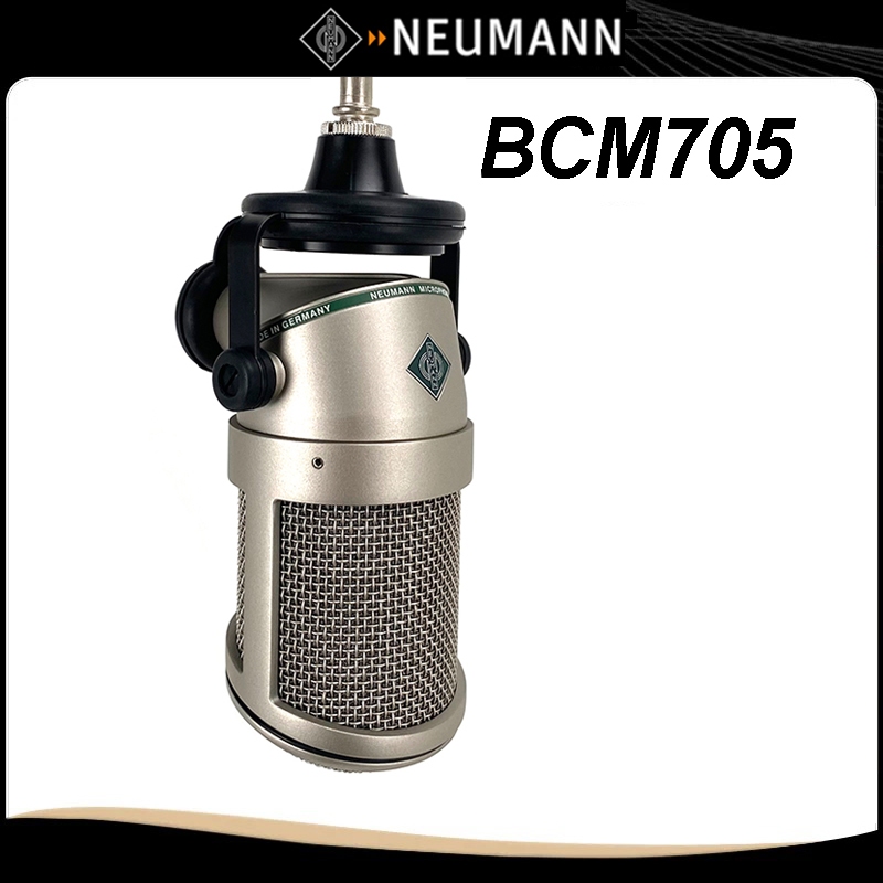 Neumann BCM705 Professional Dynamic Broadcast Microphone Hypercardioid สําหรับวิทยุ Podcast ถ่ายทอดส