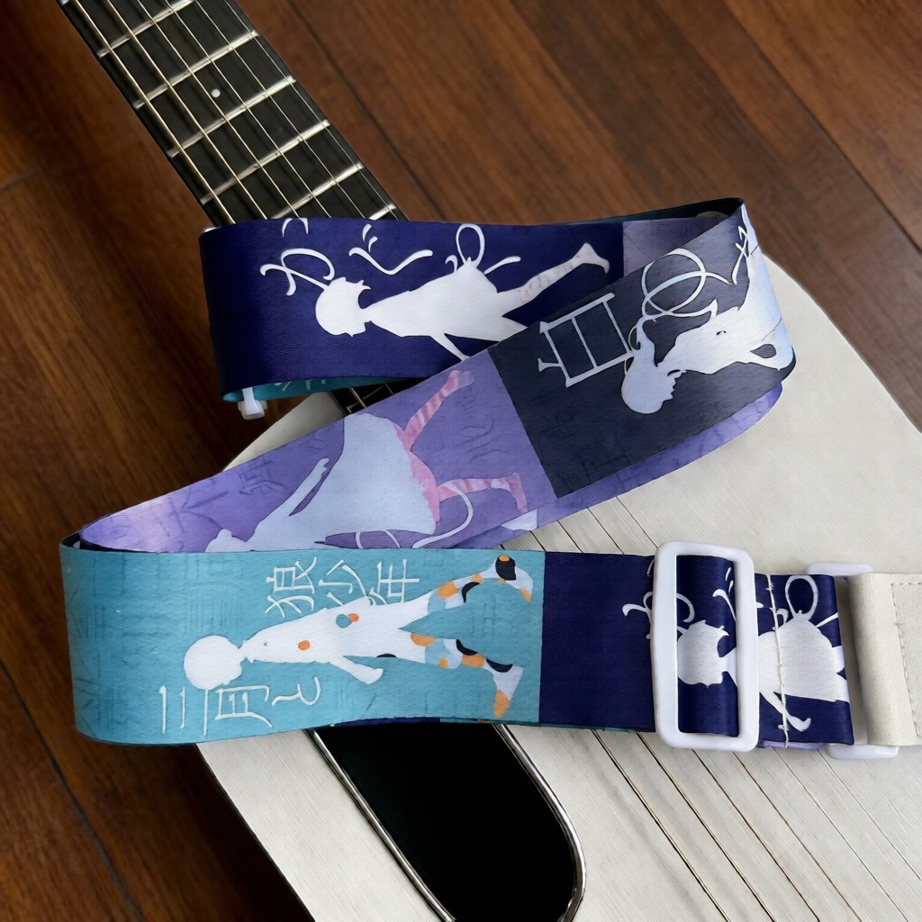 ルSHI Yrushika Yorushika Night Deer Electric Acoustic Guitar Strap New Style Bass Universal Strap สินค้า n-buna X0101