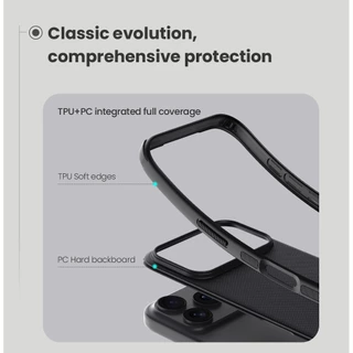 Nillkin Shield Pro สําหรับ iPhone 17 Pro Max 17e/16e 16/15/14 Pro Max เคสโทรศัพท์ป้องกันลายนิ้วมือกันกระแทกปกหลัง