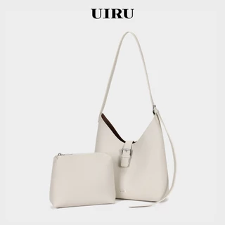 UIRU กระเป๋าทอท์สไตล์ฟชั่น พร้อมกระเป๋าเครื่องสำอาง สายปรับความยาวได้ สำหรับทำงาน