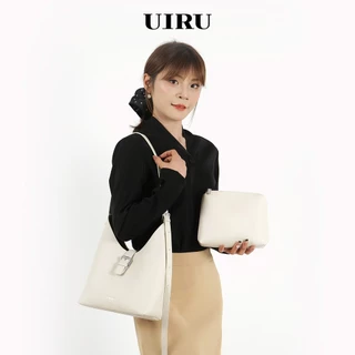 UIRU กระเป๋าทอท์สไตล์ฟชั่น พร้อมกระเป๋าเครื่องสำอาง สายปรับความยาวได้ สำหรับทำงาน