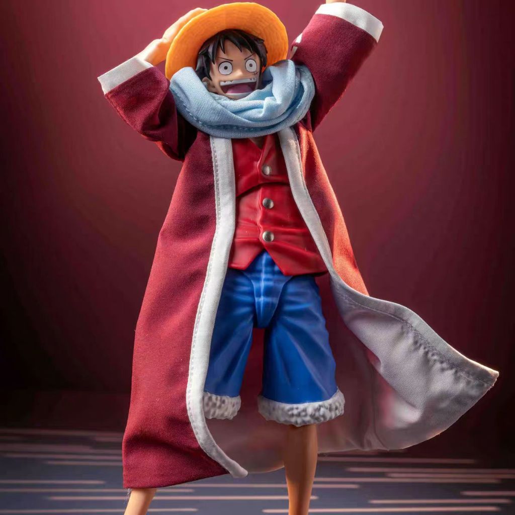 Shf One Piece Luffy East China Sea Luffy Alabsta เสื้อผ้าเสื้อคลุมเสื้อผ้าเสื้อผ้าทะเลทรายไม่มีรุ่น