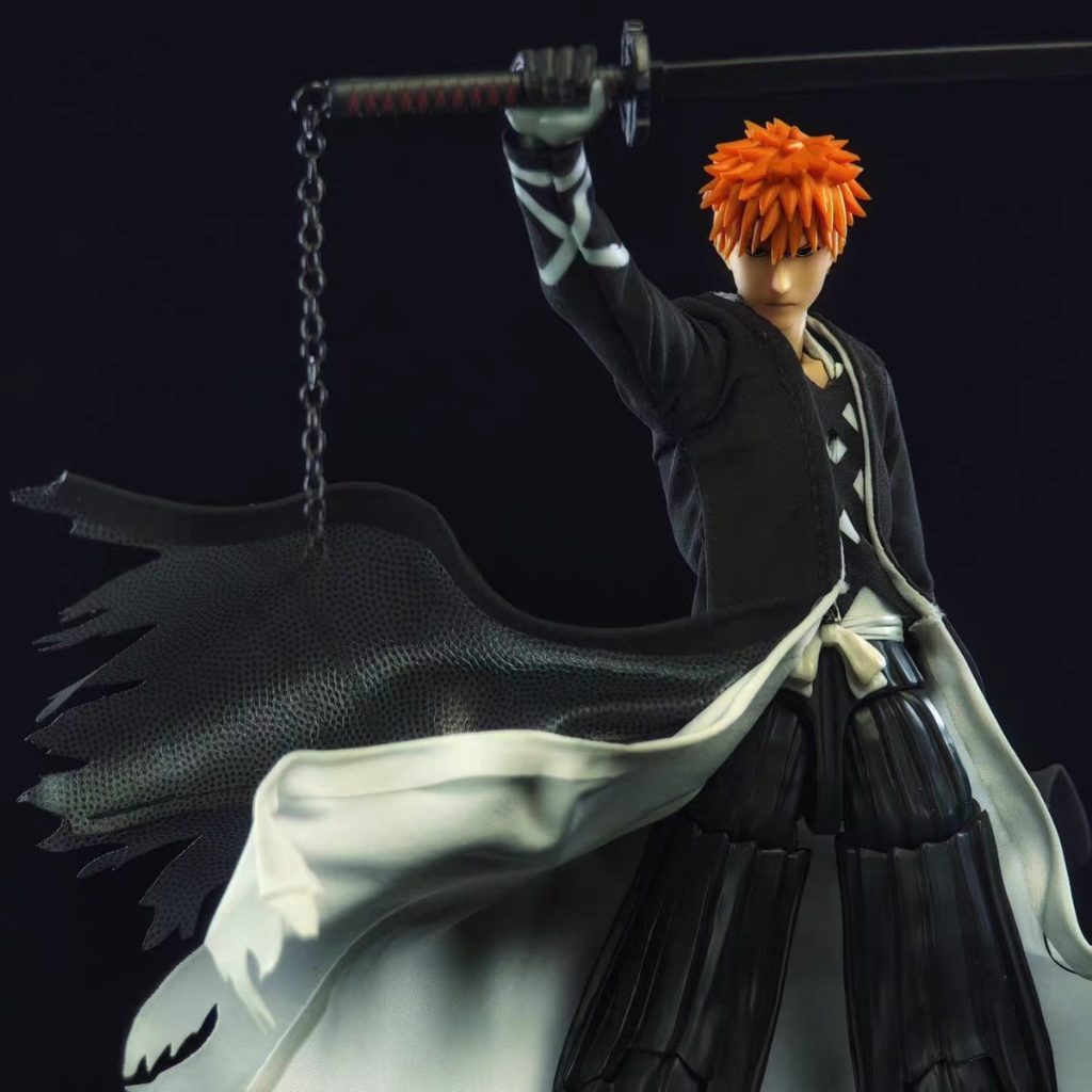 Shf Death God Kurosaki Ichigo Ichigo Ichigo ผ้าเสื้อผ้าเสื้อคลุมกระโปรงไม่มีรุ่น