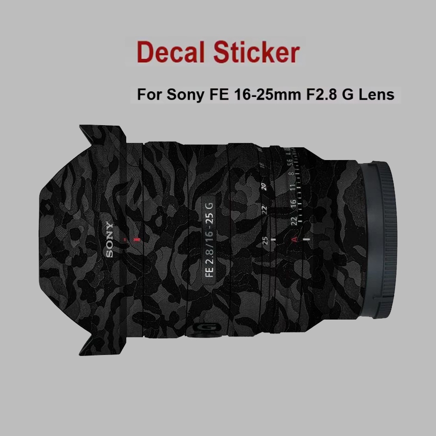 ผิวที่กําหนดเองสําหรับ Sony 16-25 f2.8G สติกเกอร์เลนส์ SEL1625G Wrap Cover สําหรับ Sony FE16-25 มม.F