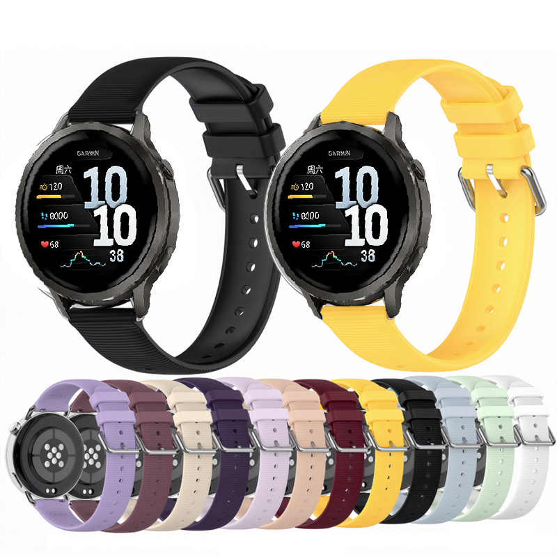 สําหรับ Garmin Venu 4 41 มม. /Veun 3S /Veun 2S สายรัดทดแทน, อุปกรณ์เสริมสายนาฬิกาซิลิโคน 18 มม.