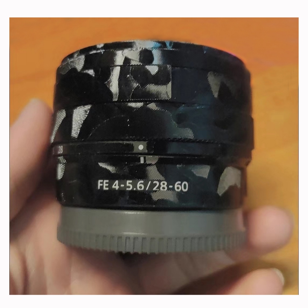SEL2860 สติกเกอร์เลนส์กล้อง Coat Wrap ฟิล์มป้องกัน Body Decal ผิวสําหรับ Sony FE 28-60 28-60 มม.F4-5