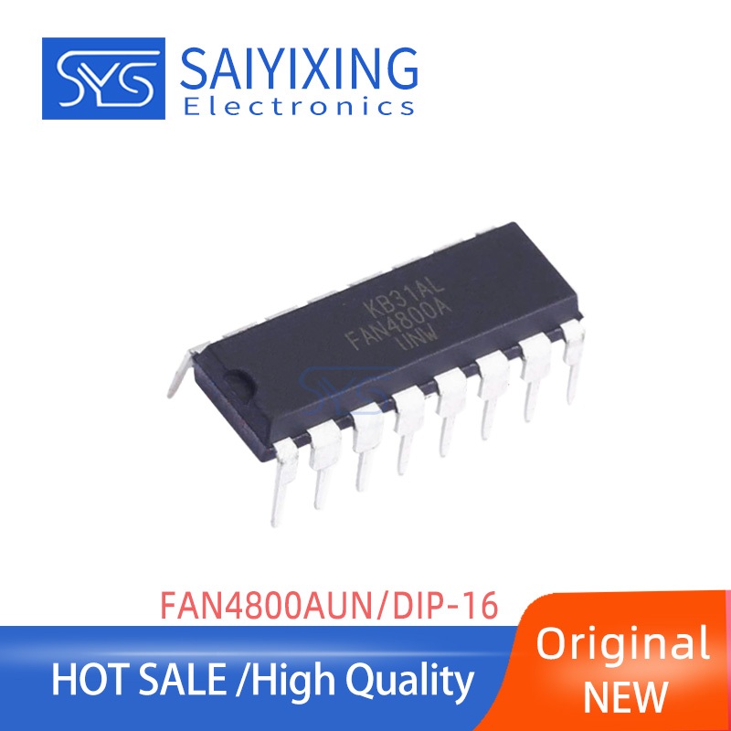 5pcs ใหม่ FAN4800AUN IC FAN4800A บรรจุภัณฑ์ DIP16 Power Factor Calibration PFC Controller