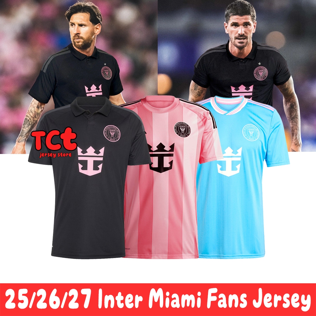 Inter Miami 25/26 home away Third Top Quality แฟนรุ่นเสื้อฟุตบอลฟุตบอล S-4XL เสื้อกีฬาผู้ชาย