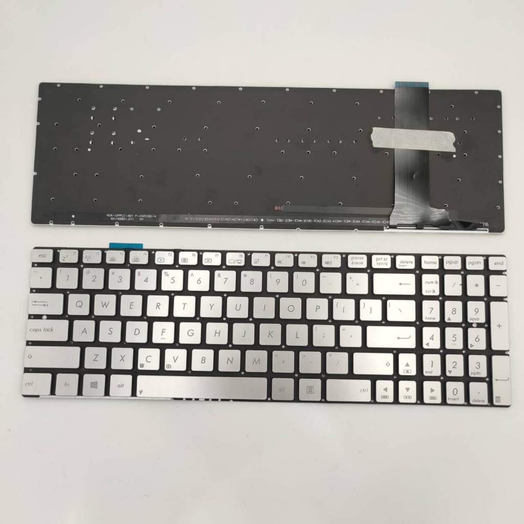 US Layout แป้นพิมพ์แล็ปท็อปสําหรับ ASUS N550 N550J N550JV N550L N550LF N750 Q550 N550JA N550JK ไม่มี
