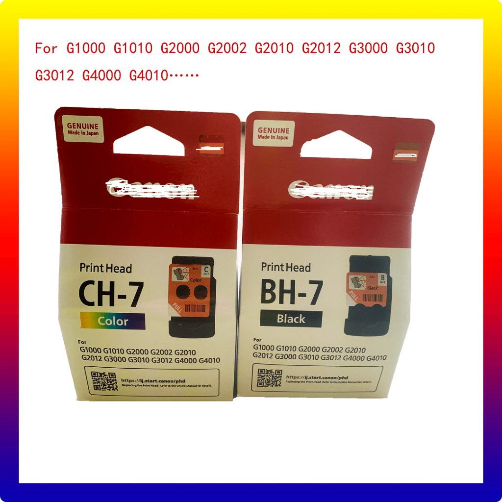 สําหรับ Canon Printhead QY6-8003 CA91 BH-7 สีดําหรือ QY6-8019 CA92 CH-7 สีสําหรับ G1000 G2000 G3000 