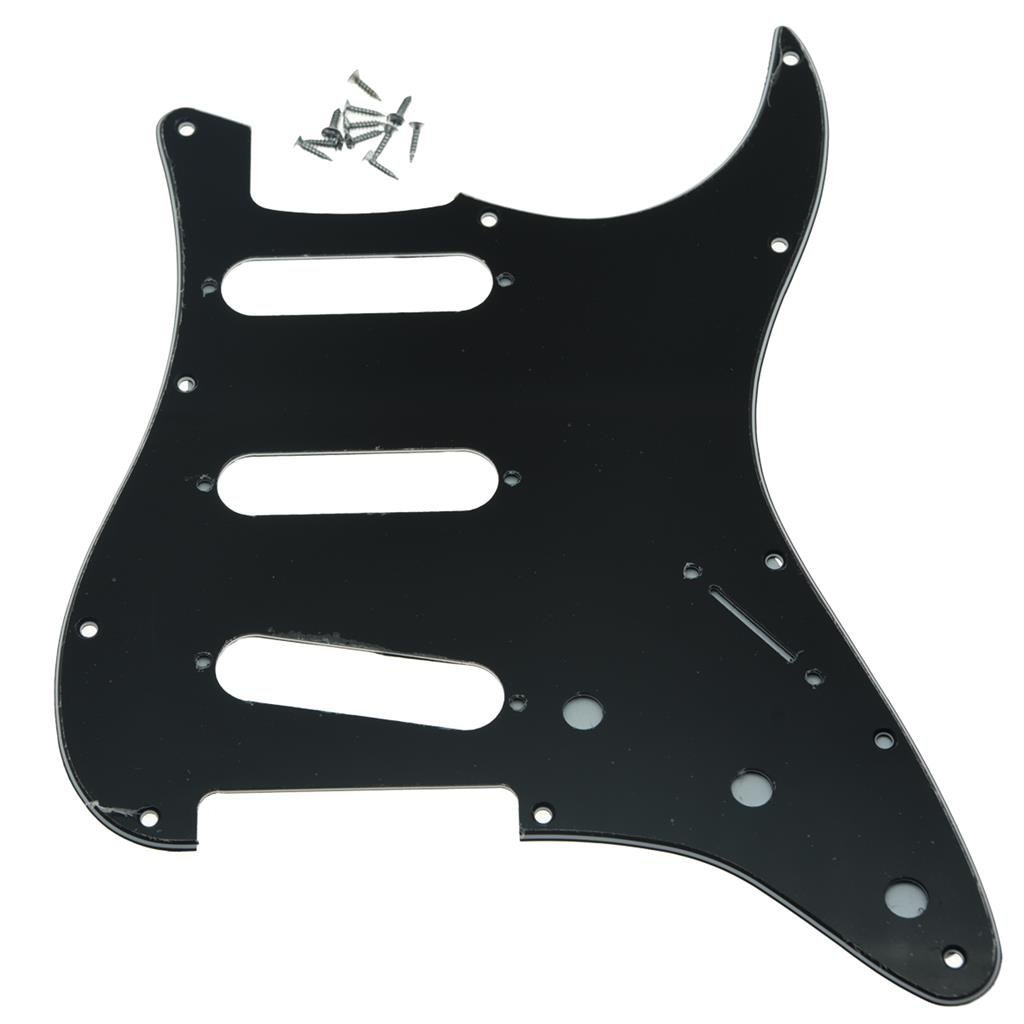 KAISH 11 หลุม ST SSS Single Coil Pickups กีตาร์ Pickguard สําหรับ Strat Scratch แผ่นพร้อมสกรูสําหรับ American FD สําหรับ Stratocaster