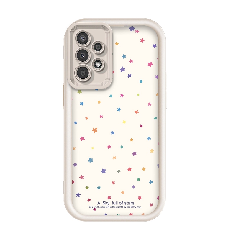 สําหรับ Samsung Galaxy A33 5G,ลายดาวหลากสี,เคสโทรศัพท์ซิลิโคนป้องกันการตก