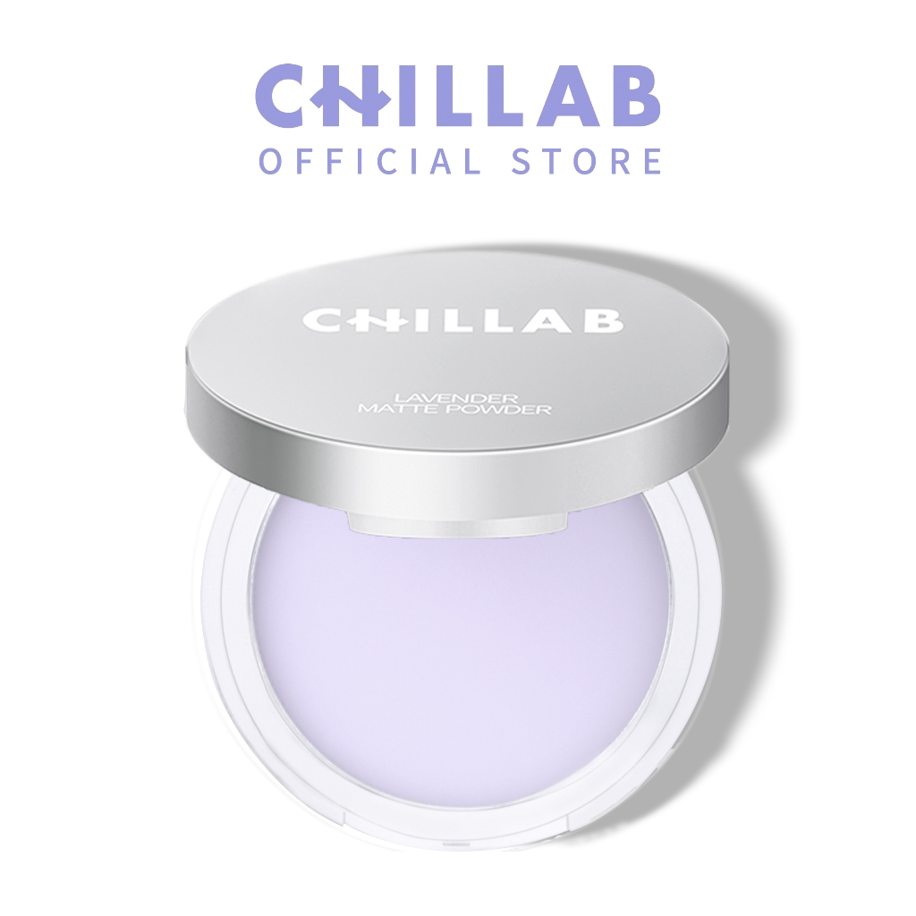 CHILLAB Lavender Matte Powder 10g แป้งม่วงควบคุมความมัน ไร้สีไร้ฝุ่น ลดความมัน ติดทน ผช.ใช้ได้