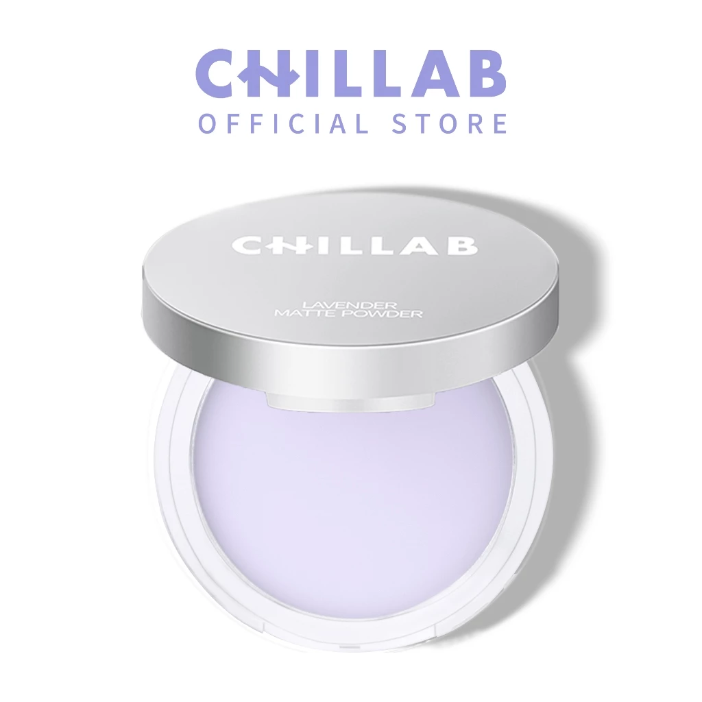 CHILLAB Lavender Matte Powder 10g แป้งม่วงควบคุมความมัน ไร้สีไร้ฝุ่น ลดความมัน ติดทน ผช.ใช้ได้