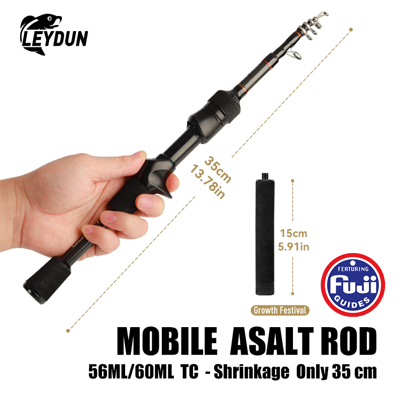 LEYDUN USOPP TC Telescopic Casting Rod เบ็ดตกปลาคาร์บอนไฟเบอร์ 7+1 Fuji BC Rods