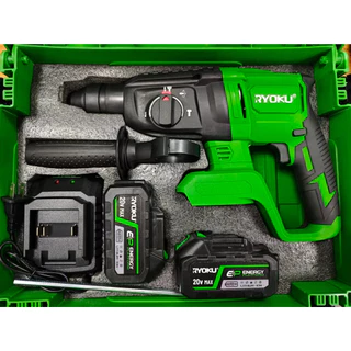 RYOKU สว่านเจาะกระแทกโรตารี่ 26 มม. 1200W 20V 26 ประเภทไร้สายแบบไม่มีแปรง SDS สว่านโรตารี่