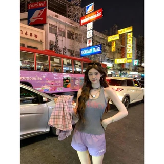 Fariy🍒คลังสินค้าพร้อม🍒 กางเกงขาสั้นผ้าไหมน้ำแข็งเนื้อบางเบา แห้งเร็ว กันแดด สีสันสดใส สำหรับผู้หญิงตัวเล็ก เหมาะสำหรับฤดูร้อน