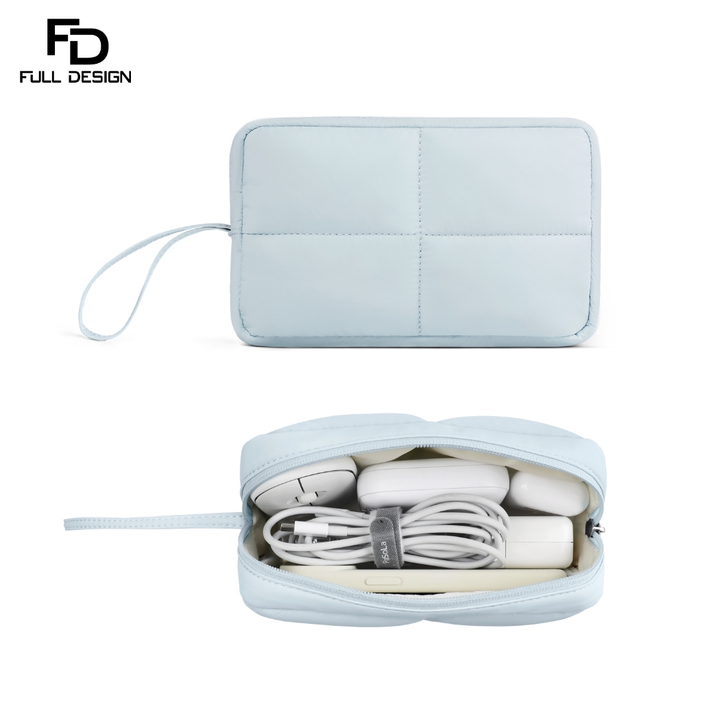 FULL DESIGN กระเป๋าจัดระเบียบสำหรับเดินทาง กันน้ำ ความจุใหญ่ อเนกประสงค์ ใส่เครื่องสำอางและอุปกรณ์ดิจิทัล