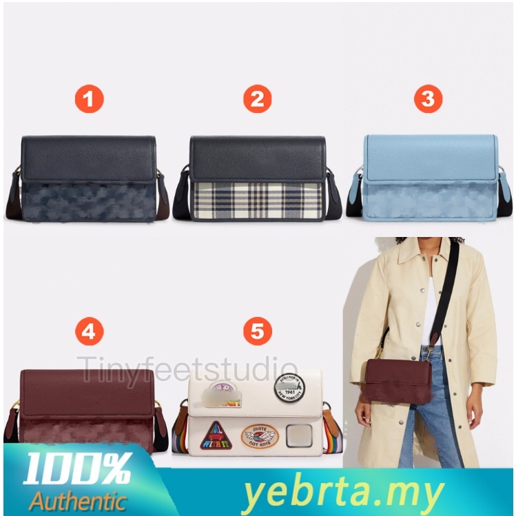 C8185 C8186 CH828 CJ515 CQ148 Turner Flap Crossbody ผู้หญิงผู้ชายสลิงกระเป๋า Messenger 8185 8186 828
