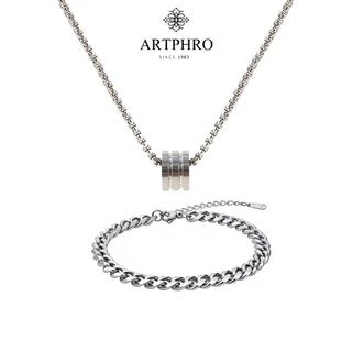 สร้อยข้อมือและสร้อยคอลำกลม titanium steel สำหรับผู้ชาย - สไตล์เรียบง่าย พร้อมหลากหลายสี เพอร์เฟคสำหรับเป็นของขวัญและสไตล์แฟชัน