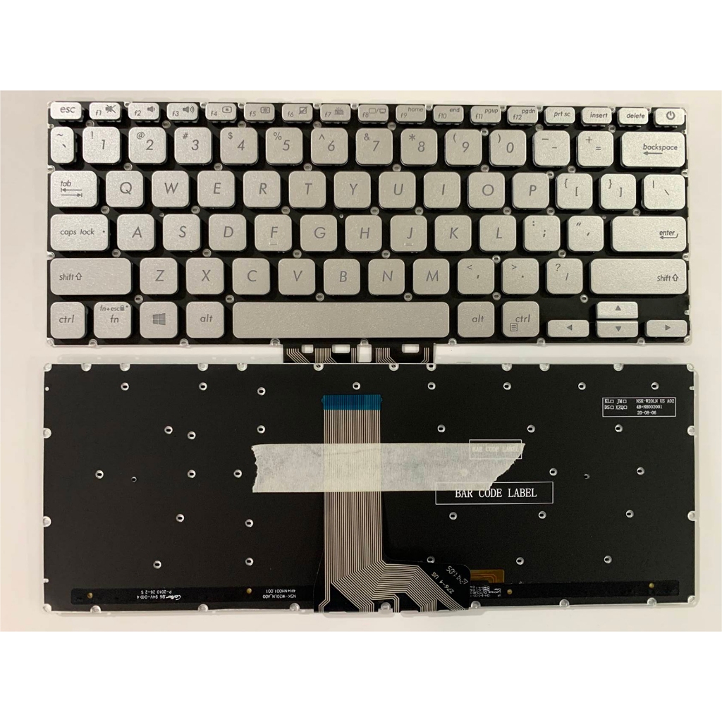 US Layout แป้นพิมพ์แล็ปท็อปสําหรับ Asus Vivobook 14 X412 X412F X412FA X412U X412UA X412UB ไม่มีจุดพร