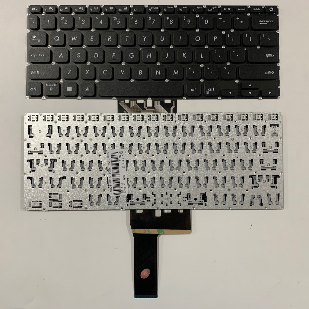 US Layout แป้นพิมพ์แล็ปท็อปสําหรับ ASUS X412 X412F X412FA X412D X412DA ไม่มีจุดไม่มีเรืองแสงสีดํา
