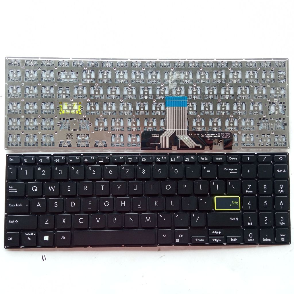 US รูปแบบแป้นพิมพ์แล็ปท็อปสําหรับ Asus Vivobook X521 X521J X521F X521FA X521EA X521IA X521EQ ไม่มีจุ