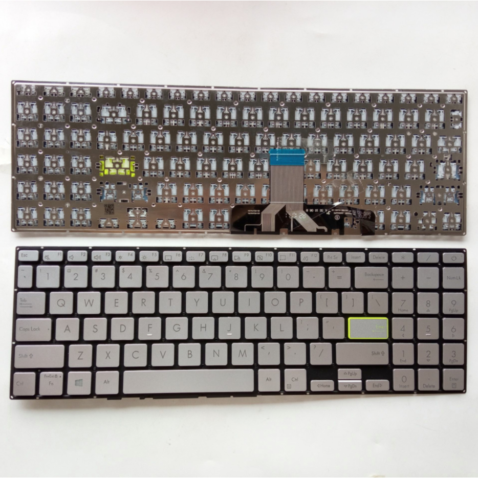 US รูปแบบแป้นพิมพ์แล็ปท็อปสําหรับ Asus X521FA X521FL X521EA X521EQ X521UA X521IA X521JQ ไม่มีจุดไม่ม