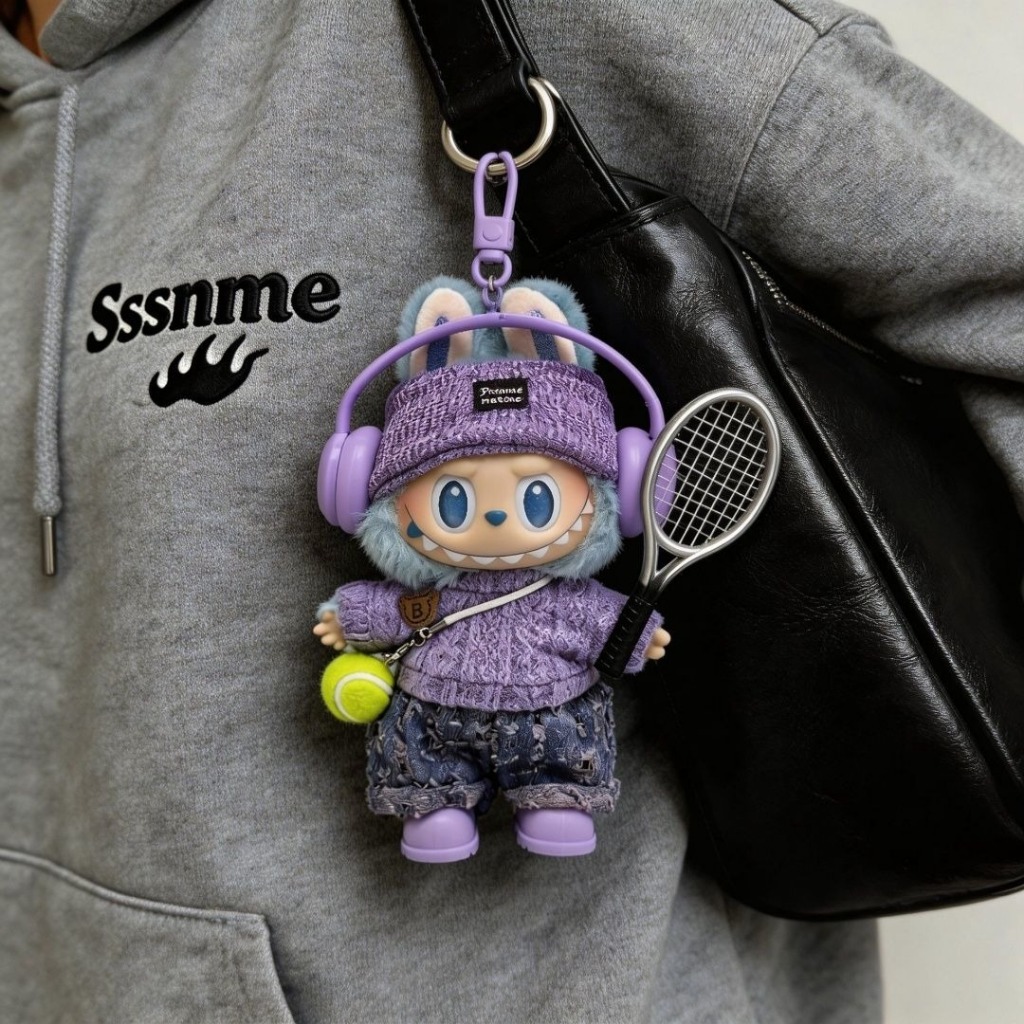 (เฉพาะเสื้อผ้า) ชุดเทนนิส Labubu 17 ซม. | ตุ๊กตา Fit Gen 1/2/3 & Sanrio | เครื่องแต่งกายแนวสปอร์ต