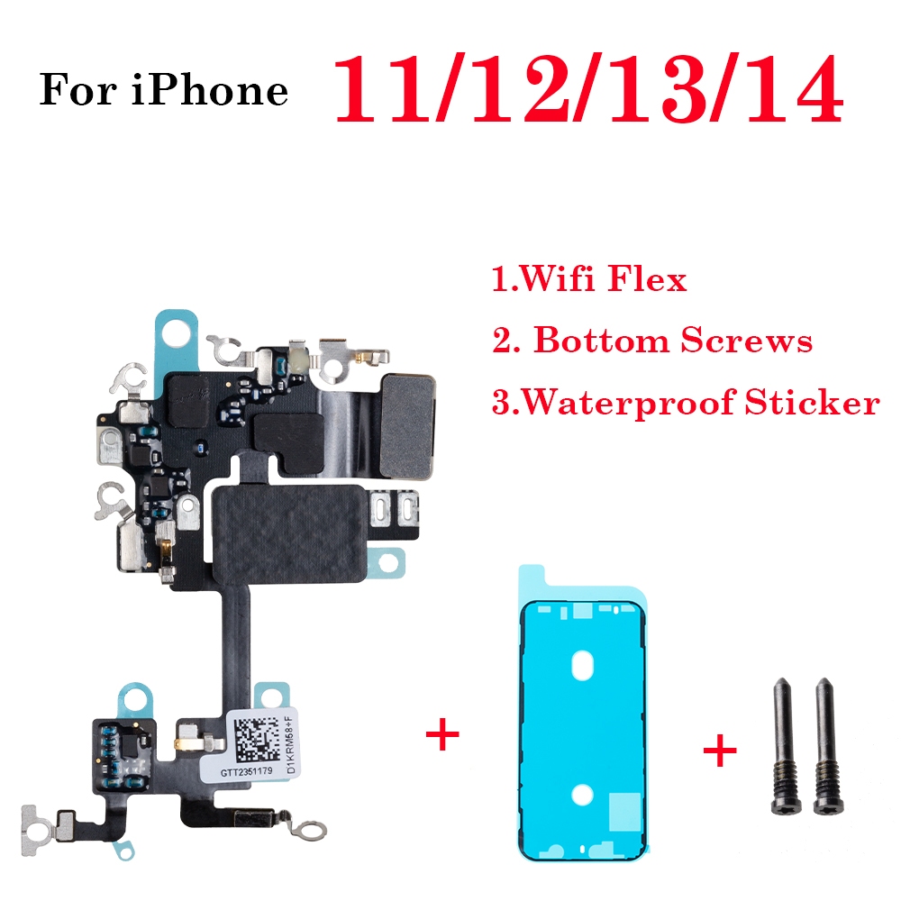 1 ชุด WiFi Flex อะไหล่ซ่อมสําหรับ iPhone 11 12 13 14 Plus Pro Max Mini Wifi สัญญาณเสาอากาศ Flex Cable อะไหล่