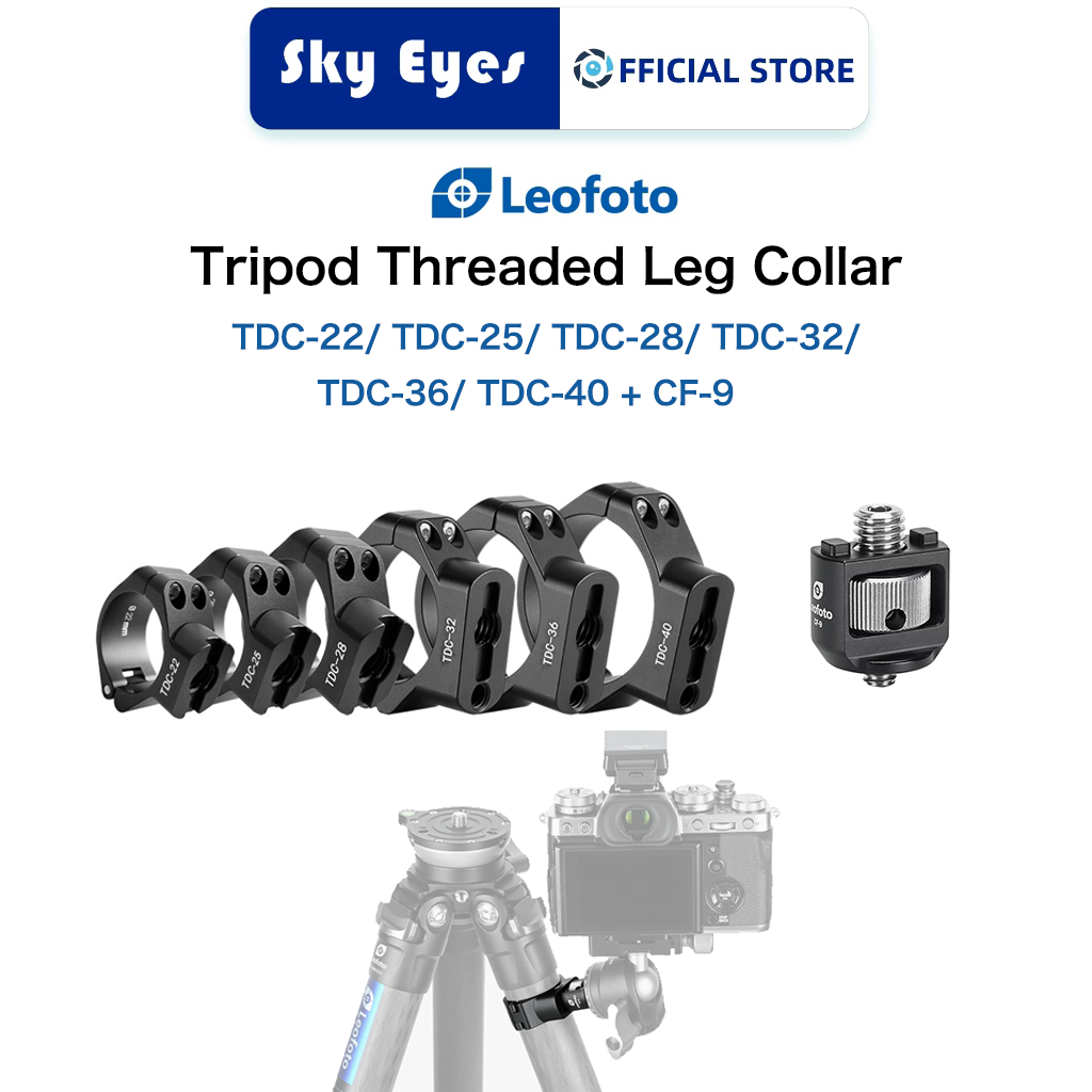 Leofoto TDC Series ขาตั้งกล้องเกลียวขาสําหรับขาตั้งกล้อง