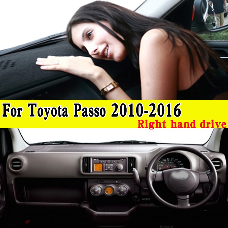 สําหรับ Toyota Passo GC3 Dashmat Anti-Slip Dash Mat Dashboard ฝาครอบเครื่องมือแผงครีมกันแดด Pad