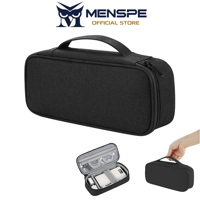 MENSPE กระเป๋าเก็บดิจิตอล Travel Organizer กระเป๋าอุปกรณ์อิเล็กทรอนิกส์สาย USB กระเป๋าเก็บสายขนาดใหญ่กระเป๋าจัดระเบียบ