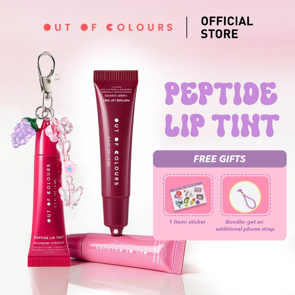 OUT OF COLOURS Peptide Lip Tint (6ml) Mini Lipstick Lip Stick Lip Treatment Lip Serum