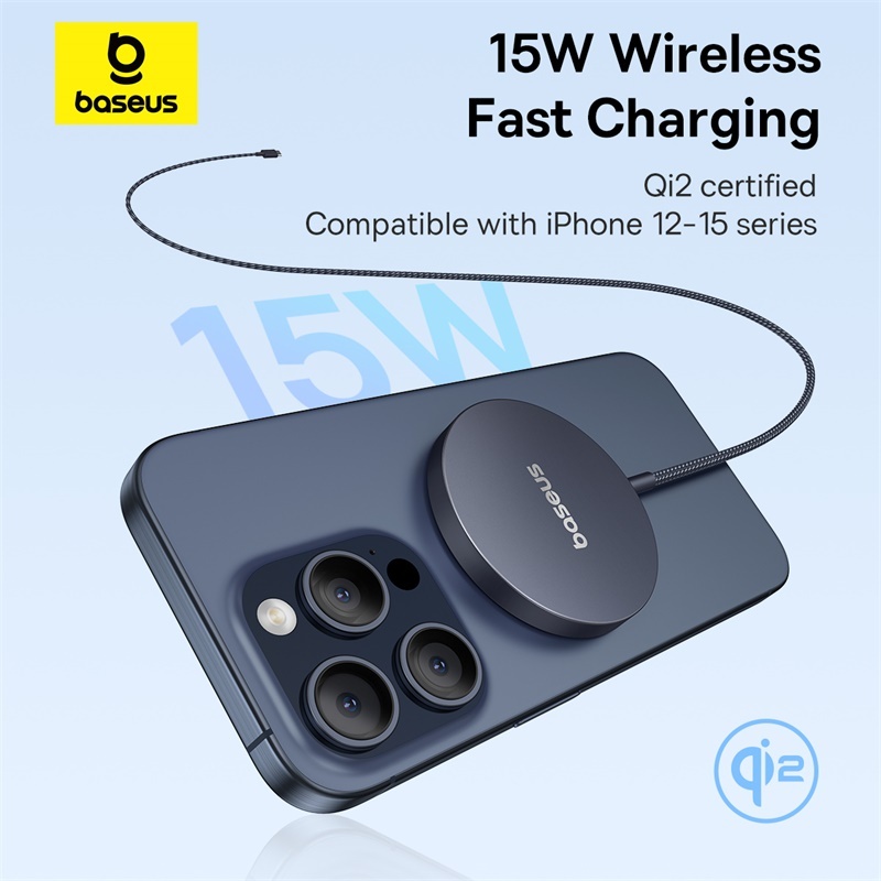 Baseus Simple Mini4 Air Magnetic Wireless Charger Qi2 15W