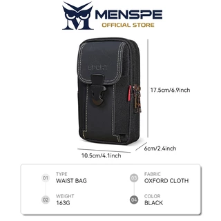 MENSPE คาดเอวโทรศัพท์คาดเอวความจุขนาดใหญ่กระเป๋าโทรศัพท์อเนกประสงค์กระเป๋ากันน้ำกระเป๋ากันขโมย