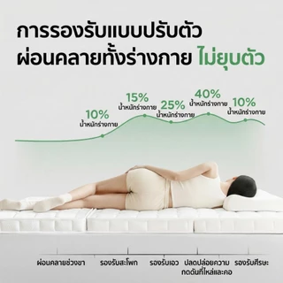 DreamHug ที่นอนยางพารา พกพาได้ พับได้3ทบ หนา 4นิ้ว สัมผัสแน่น วางพื้นได้ ไม่ปวดหลัง