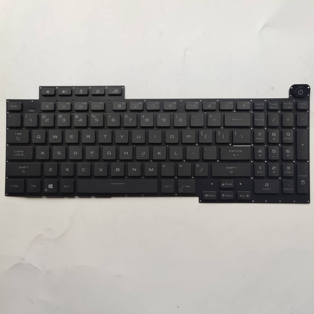 US Layout แป้นพิมพ์แล็ปท็อปสําหรับ Asus ROG Strix G17 G713Q G713QM G713QR G713QY ไม่มีจุดพร้อม backl