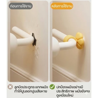กันชนมือจับประตูซิลิโคนลายดอกไม้น่ารัก – แหวนป้องกันการชนกัน, ตัวป้องกันผนัง, แผ่นกันกระแทกแบบเงียบ, ตัวกั้นประตู
