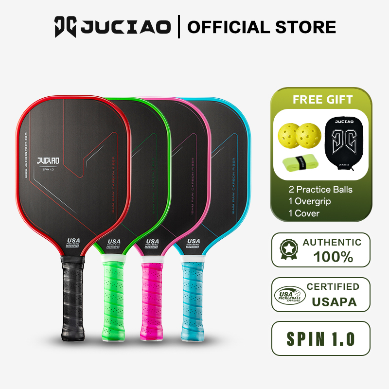 JUCIAO Thermoformed Unibody T700 คาร์บอนไฟเบอร์ USAPA ได้รับการอนุมัติ Pickleball Paddle พื้นผิวโฟมขอบ