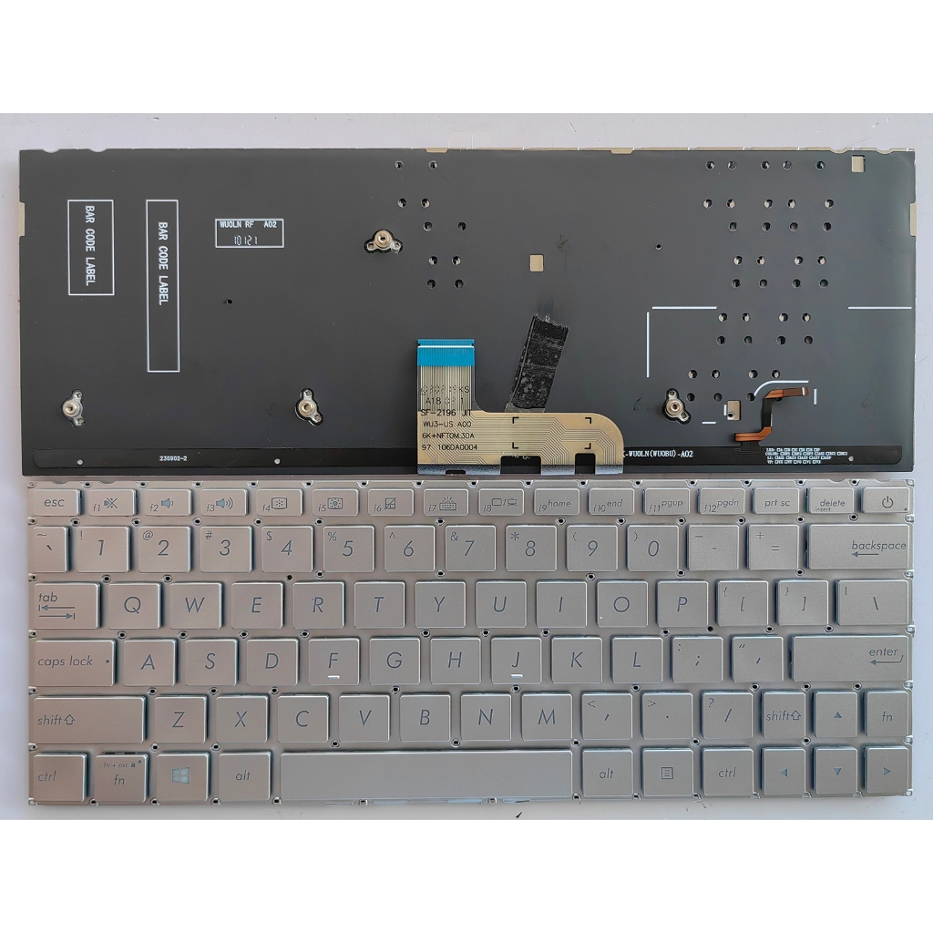 US Layout แป้นพิมพ์แล็ปท็อปสําหรับ Asus ZenBook UX333 UX333FA UX333FN U3300F U3600F ไม่มีจุดพร้อม ba