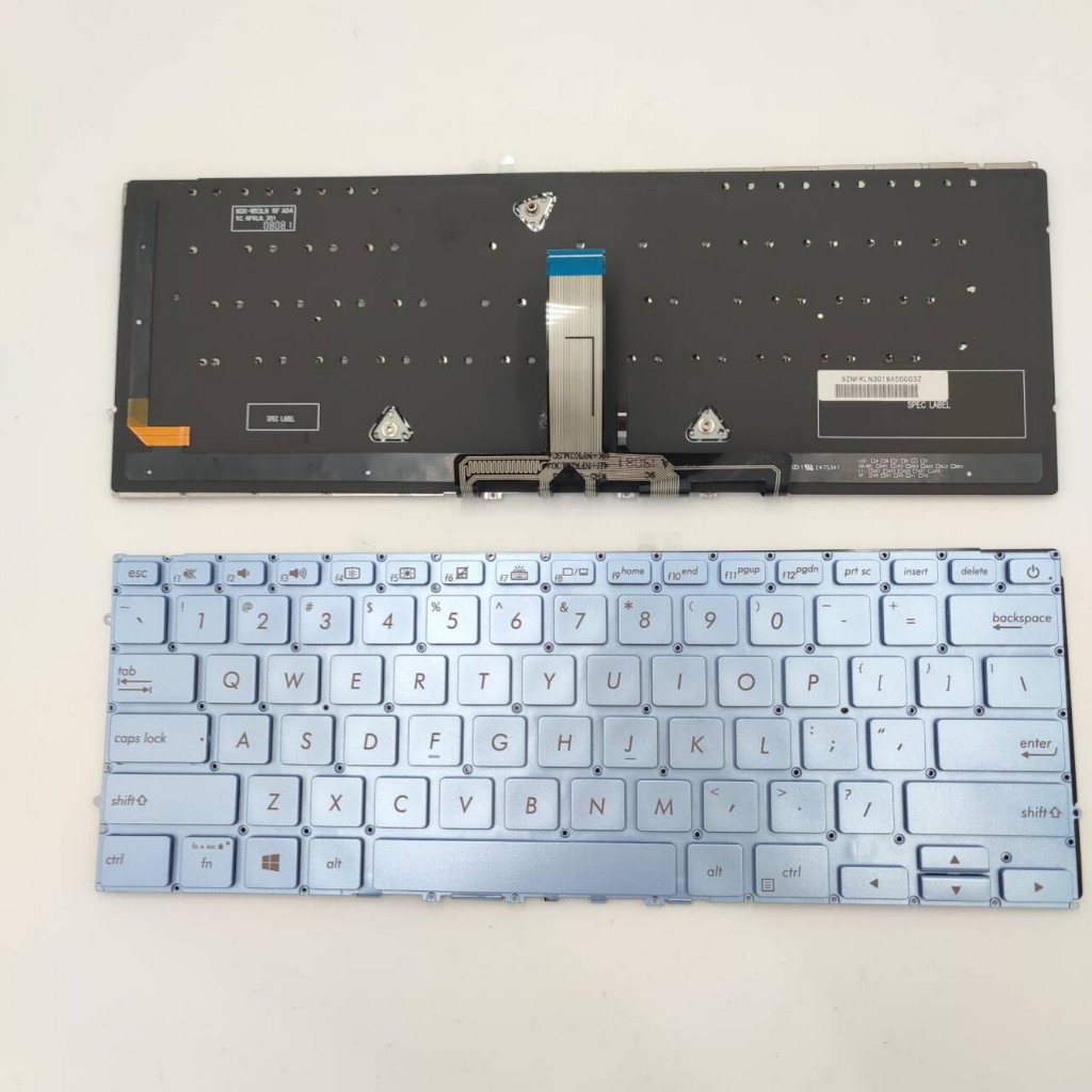 US เค้าโครงแป้นพิมพ์แล็ปท็อปสําหรับ Asus ZenBook S13 UX392 UX392F UX392FN UX392FA ไม่มีจุดพร้อม back