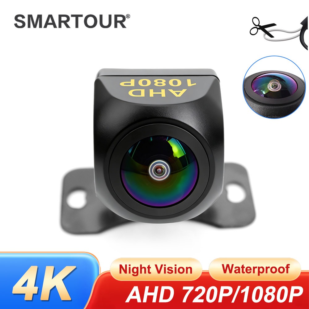 180 องศา Fisheye เลนส์ AHD 1080P/AHD 720P กล้องมองหลัง HD Night Vision ที่จอดรถสํารองกันน้ําสําหรับ 