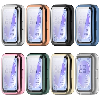 ป้องกันหน้าจอสําหรับ Huawei band 11/11Pro Full Coverage กันชน Soft TPU ป้องกันกรณีสําหรับ Huawei band 10/9/8 อุปกรณ์เสริม