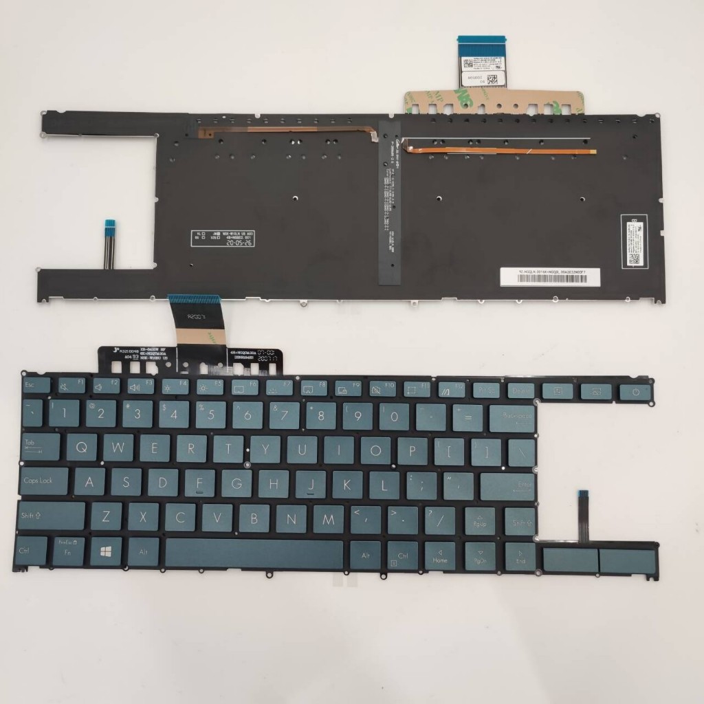 US Layout แป้นพิมพ์แล็ปท็อปสําหรับ ASUS Zenbook Duo 14 UX482 UX482E UX482EA UX482EG UX482EGR ไม่มีจุ