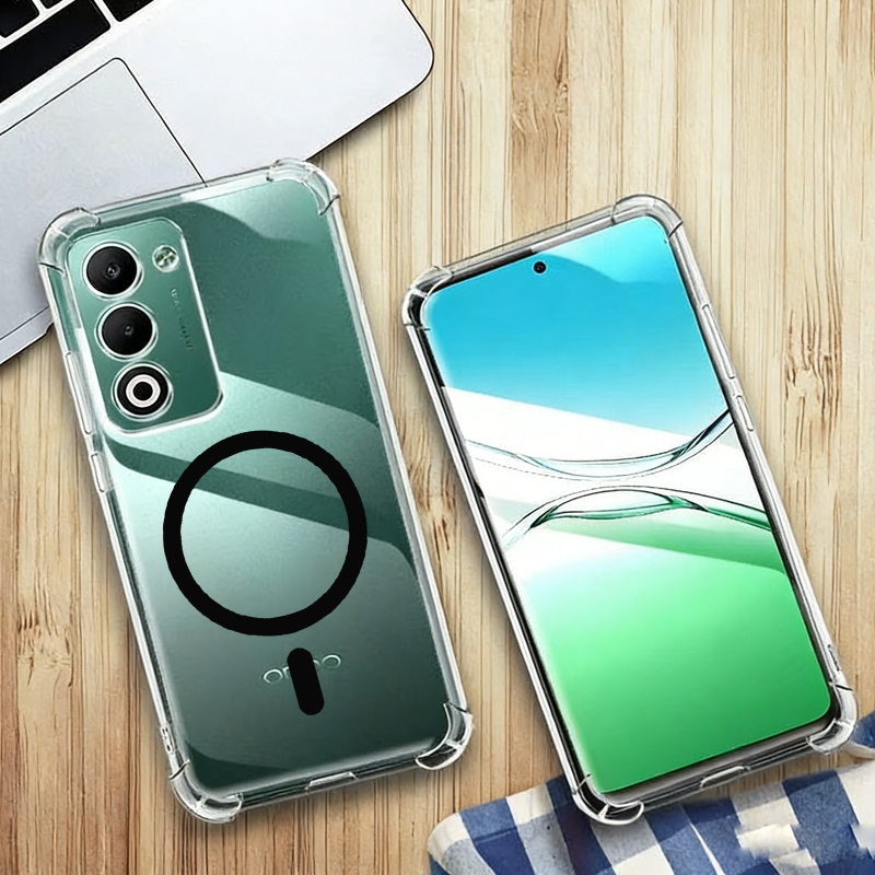 OPPO A5 2025 5G 4G A5M A5i Pro เคสกันกระแทก Soft TPU ซิลิโคนฝาหลังปลอกแม่เหล็ก