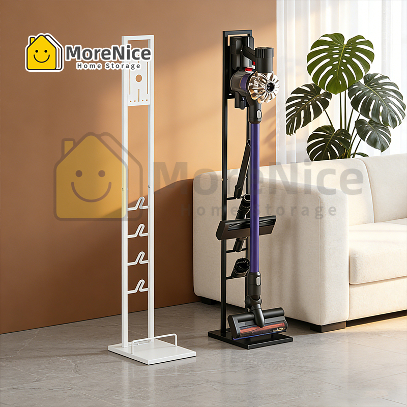 MoreNice ที่วางเครื่องดูดฝุ่นแบบมีล้อ ที่วางอเนกประสงค์สำหรับเครื่องดูดฝุ่น Dyson Series อุปกรณ์จัดระเบียบ