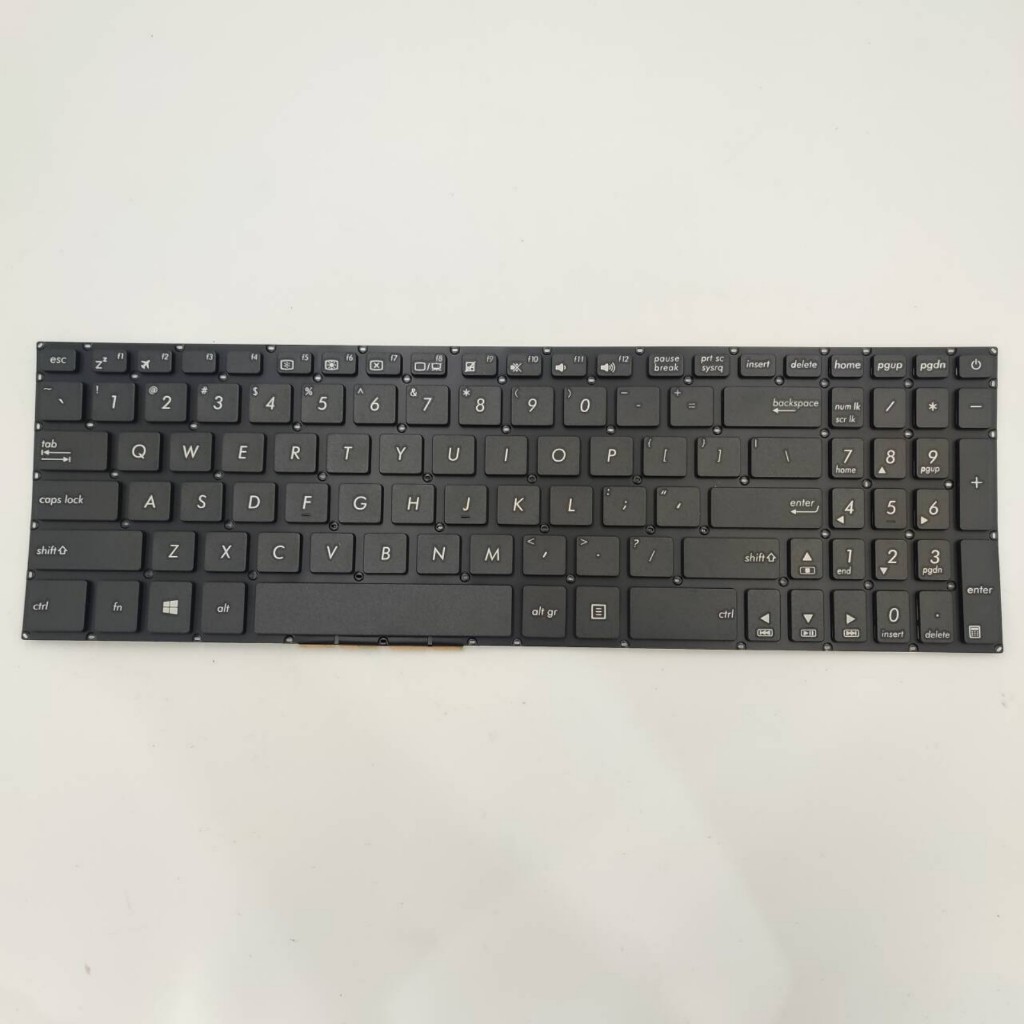 US Layout แป้นพิมพ์แล็ปท็อปสําหรับ ASUS X705U X705UA X705UD X705M X705MA ไม่มีจุดไม่มีเรืองแสงสีดํา